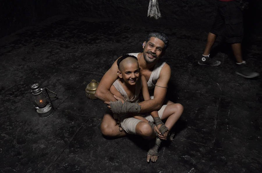 BTS from tumbbad shooting 